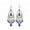 Blue, variant on ievspot 1 Pair Women Hook Earrings Rhinestone Waterdrop Shape Ear Decoration Jewelry Vacation Earrings Hanging Earrings