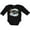 AB-Black, variant on Inktastic Happy Easter with Cross and Flowers Boys or Girls Long Sleeve Baby Bodysuit