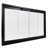 Heat N Glo Bi-Fold Glass Fireplace Door 36" x 20 15/16" | Easy Install | Prevent Drafts | All Parts Included | Important!!!! Only For Models RHW-41, RSW-41