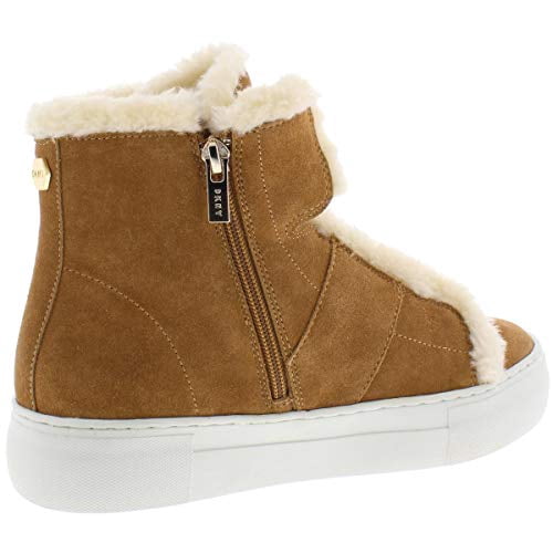 high top sneakers with fur