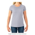 thumbnail image 4 of Playera Fruit Of The Loom para Mujer, Cuello Redondo Manga Corta Gris Jaspe Claro Talla  EG, 4 of 4