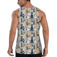 thumbnail image 3 of Easygdp Llama and Cactus1 Men's Tank Top, Sleeveless Muscle T Shirts, Breathable, Quick-Dry, Loose for Gym, Running, Fitness - X-Large, 3 of 9