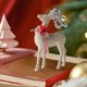 thumbnail image 4 of Adornos navideños, 1 pieza de adorno navideño con polvo brillante y material flocado, adorno navideño de ciervo Milu, adorno de escritorio, accesorio para fotos, regalo navideño, decoraciones de escri, 4 of 7