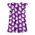 thumbnail image 6 of Leey-World Halloween Toddler Pajamas Girls Cute Halloween Nightgown Dress Flutter Short Sleeves 2-10 Years Soft Casual Dress, 6 of 7