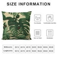 thumbnail image 5 of COMIO  Green Teal Square Maple Leaf Pillow Cut Cushion Case Modern Lumbar Throw Pillow Cover Decorative Pillow for Couch Sofa Living Room Bedroom Car, 5 of 5