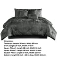 thumbnail image 5 of Benjara Jay 7 Piece Queen Comforter Set- Polyester Velvet Deluxe Texture- Gray, 5 of 6
