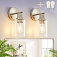 thumbnail image 1 of Juego de 2 apliques de pared DINGLILIGHTING, moderno tocador de baño, 1 of 7