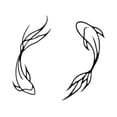 thumbnail image 4 of 2x Koi Fish Metal Wall Art Decor Escultura abstracta moderna para colgar en la pared 40 centímetros, 4 of 7