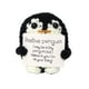thumbnail image 1 of 1/2 pieza de muñeco pingüino valiente tejido a mano graduados / recuerdos GI Nice / T4O4, 1 of 7