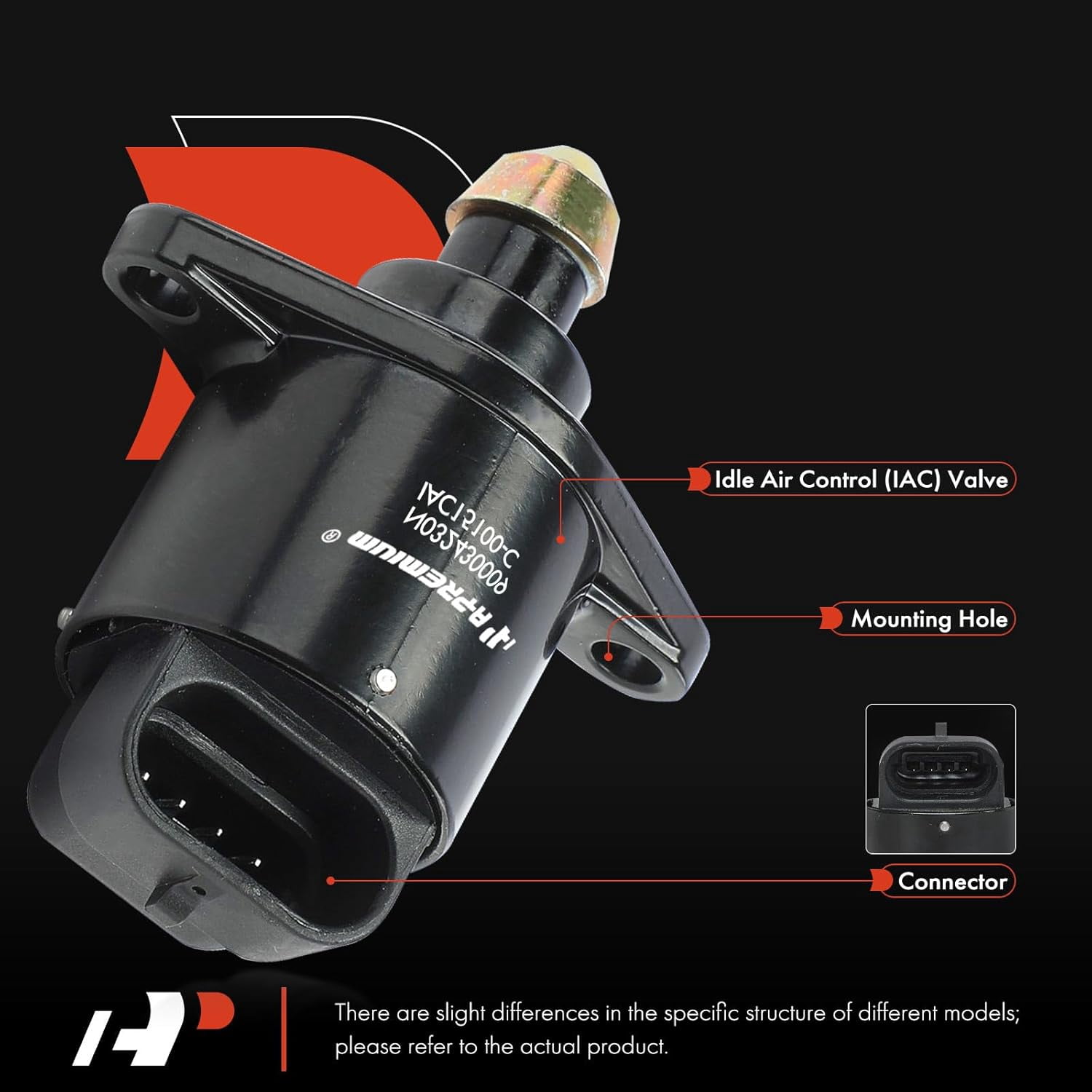 A-Premium Fuel Injection Idle Air Control Valve Compatible with Jeep Grand Cherokee 1993-1997, Wrangler 1991-1995 1997, Cherokee 1991-1997, Comanche 1991-1992, TJ 1997-2.5L 4.0L, Replaces# 17119280