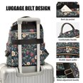 thumbnail image 3 of FORMRS Mini Backpack Purse for Women Quilted Travel Daypack Casual Shoulder Bag, Floral Raspberry Pattern, 3 of 7