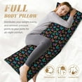 thumbnail image 7 of Naloa Multicolored Butterflies Body Pillow Cover, Pillowcases with Hidden Zipper Breathable Long Pillow Case (Pillows are not included,20x54 inch), 7 of 7