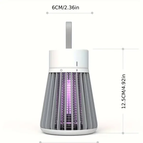Bug Zapper, Mosquito Zapper Fly Trap Mosquito Killer Lamp USB Electric Radiationless LED Mute Bed Bug Killer Indoor for Mosquito Insect Gnat Moth Fruit Flies with a Small Brush