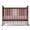 Cherry Crib, variant on Baby Convertible Crib 3 In 1, Converts from Baby Crib to Toddler Bed, New Zealand Pinewood Baby Bed with Locking Wheels and Teething Rail, Crib with 4 Height Adjustment and Non Toxic Finish, Black