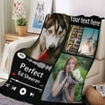 thumbnail image 4 of Dad Gifts Blanket Custom Blanket with Photos Text Personalized Best Dad Ever Pictures Collage Throw Blanket Customized Father's Day Birthday Gifts for Dad Father Papa, 4 of 6