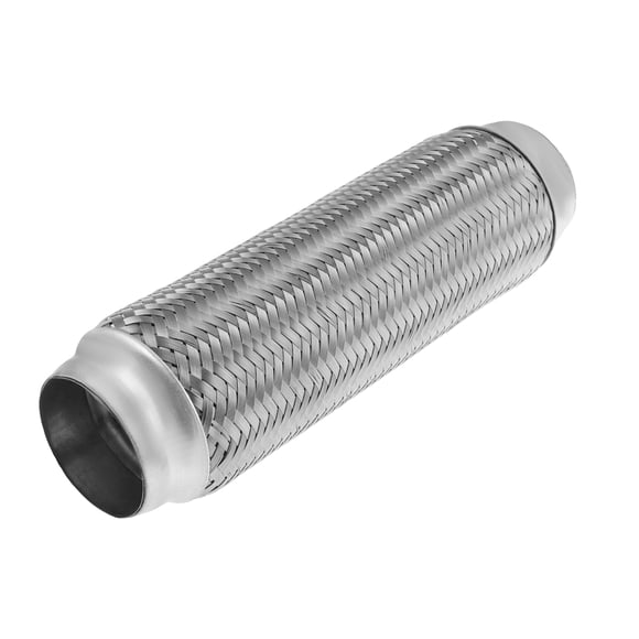 Unique Bargains 2.2 inch x 2.4 inch Exhaust Flex Pipe Stainless Steel Exhaust Pipes Muffler Tube Replacement Universal for Car Truck SUV 1 pcs 250 mm Overall Length