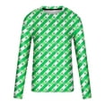 thumbnail image 5 of St. Patrick's Day Tshirt, Long Sleeve Tops for Men, Round Neck Shirts Fashionable Men's Printed Long Sleeved Round Neck Casual and Comfortable Tops Shirt, 5 of 5