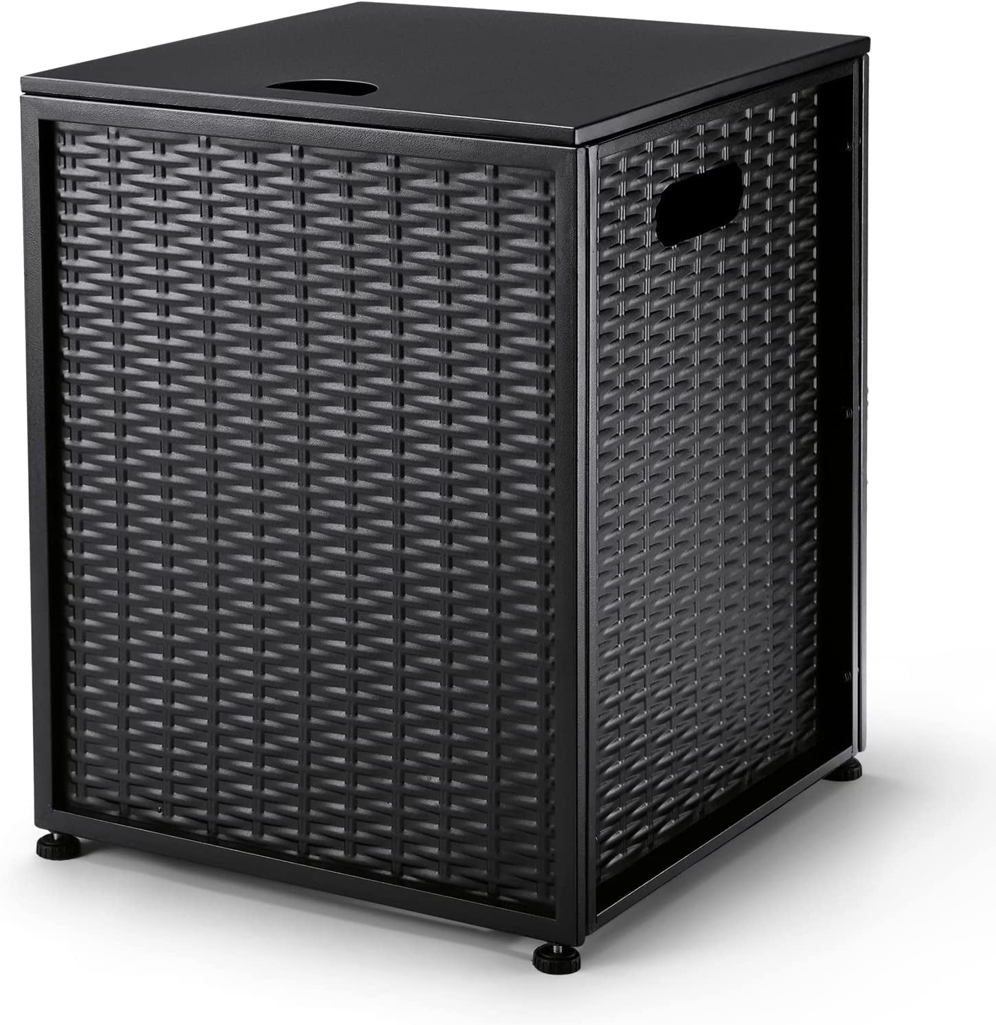 Propane Metal Tank Cover Table for Gas Fire Pits, Hides Any Standard