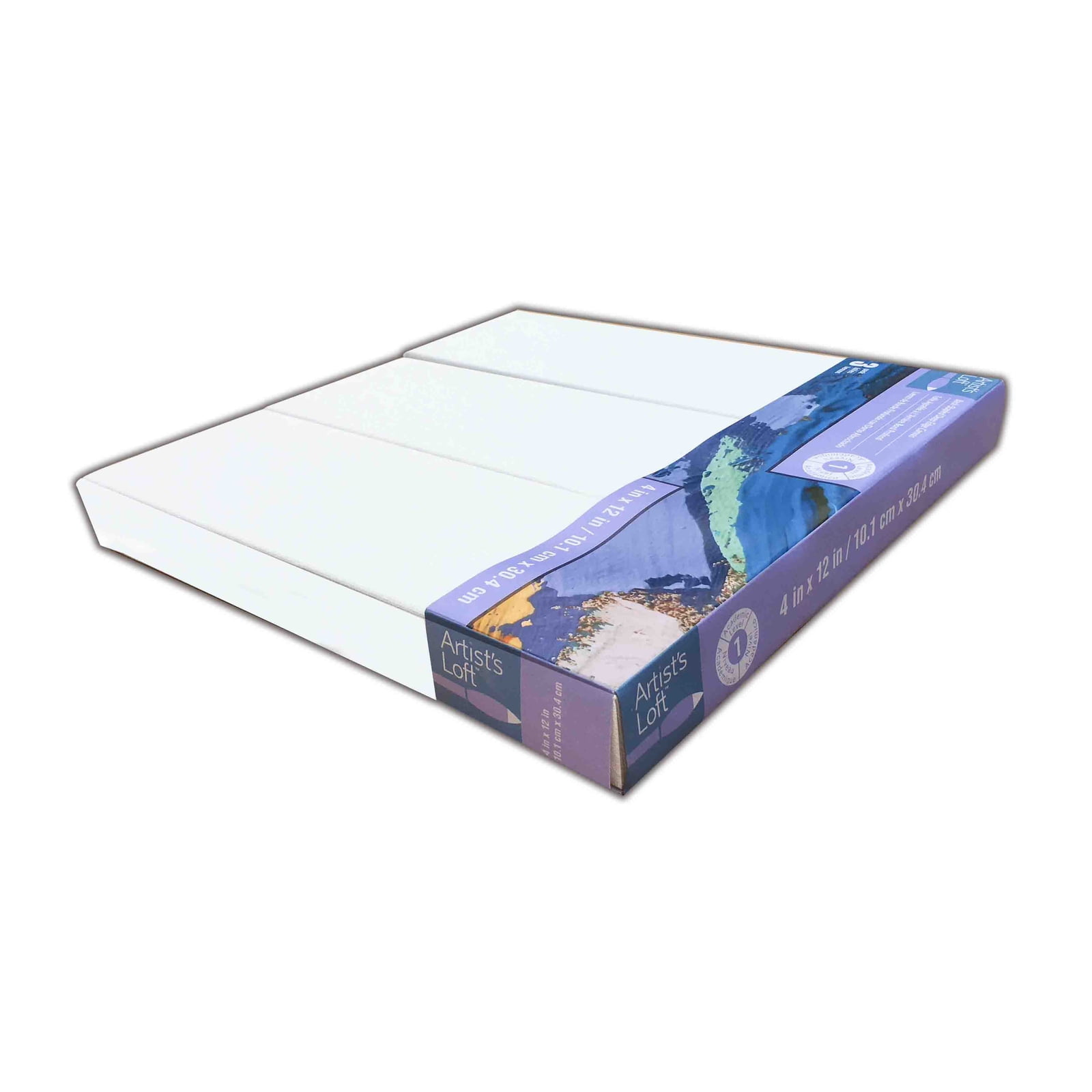 3 Pack Level 1 4" x 12" Deco Canvas by Artist's Loft