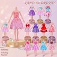 thumbnail image 3 of Cfowner 135 Pack Handmade Doll Clothes Including Princess Gowns, Fashion Dresses, Slip Dresses, Top, Pants, Jumpsuit, Swimsuits, Shoes, Hangers, Accessories for 11.5 inch Doll, 3 of 7