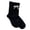 Black, variant on Women's Crew Socks Mesh Bow Heart Slouch Sock Color Block Japanese Style Cute Vacation Hosiery
