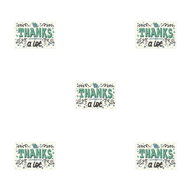 Justharion 25Pcs/Bag Thank You Gift Card Party Engagement Holiday Anniversary Invitations Greeting Envelop Label Appreciate Cards Type 6 5Set