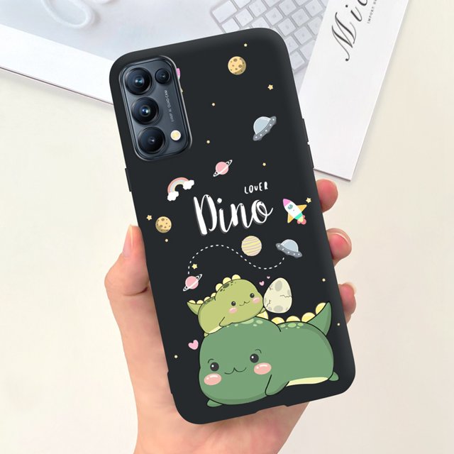 For OPPO Reno5 Pro 5G 4G Reno5 Phone Case Reno 5 5Pro CPH2201 CPH2145 Cute Cat Cartoon Candy Color Soft Silicone TPU Back Cover 29 Reno5 Pro 5G
