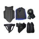 thumbnail image 3 of Protector corporal de entrenamiento de taekwondo, protector de entrepierna ajustable, profesional Negro, 3 of 9