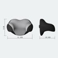 thumbnail image 2 of Car U Shaped Pillpw Headrest Memory Foam Cushion Neck Rest Pillow for Automobiles Dark Grey, 2 of 9