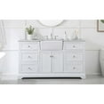 thumbnail image 3 of Elegant Decor Franklin 60" Aluminum MDF Single Bathroom Vanity in White, 3 of 15