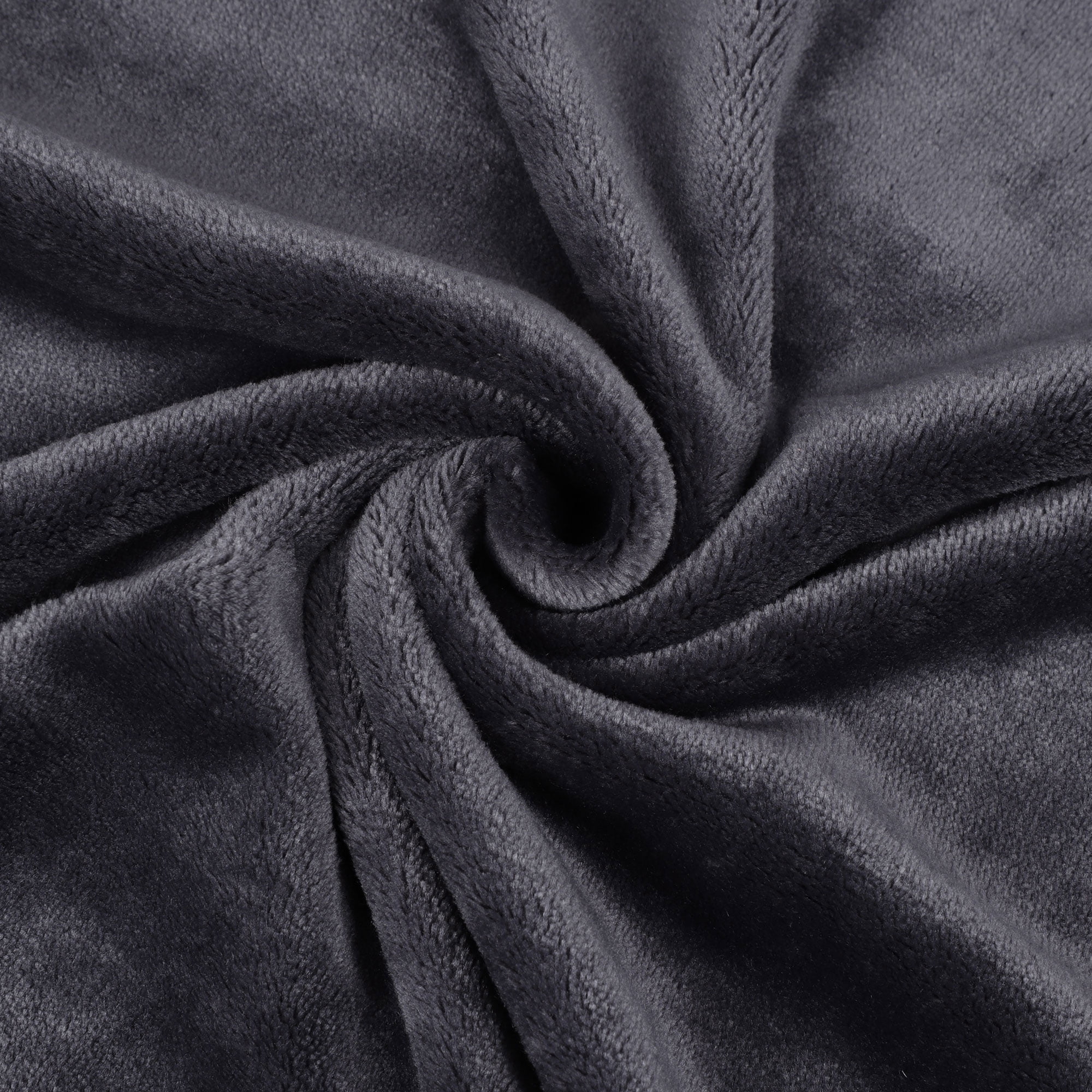 Unique Bargains Flannel Fleece Blanket Soft Luxury Hemmed Slate Gray 23"x30"