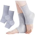 thumbnail image 1 of wonima44 Bamboo Ankle Sleeves, Bamboo Compression Ankle Foot Sleeves Socks (Gray, Large), 1 of 1