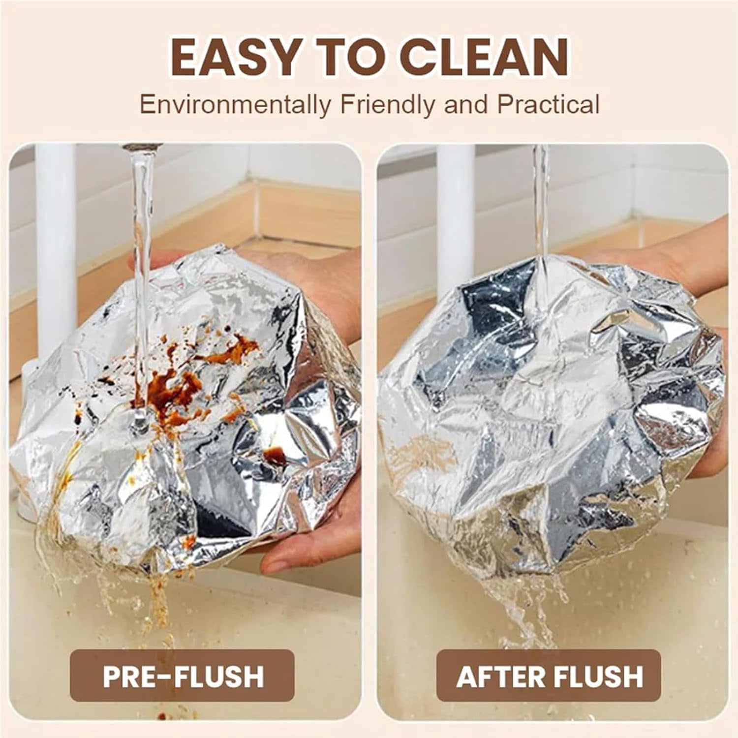 Kitchen Fresh-Keeping Insulation Film, Repeatable Aluminum Foil Film Insulation Cover, Aluminum Foil Food Covers for Kitchen 100PCS