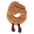 thumbnail image 1 of Juguete de peluche de comida para niños, suave, de algodón PP, divertido y lindo pan relleno, almohada, regalo de cumpleaños, decoración del hogar, pretzel, 1 of 14