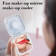 thumbnail image 5 of Makeup Fan Usb Handheld Fan Reversible Base Vertical Blowing 3 Wind Speeds Mini Desktop Rechargeable Folding Easy Storage Portable Fan For Travel Office, 5 of 6