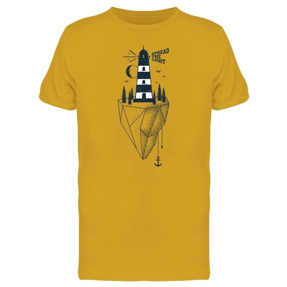 Slogan Spread The Light Tee Men's -Image by Shutterstock