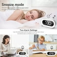 thumbnail image 4 of Pevode Digital Alarm Clock with Light, Musical Ringer, and Spare Battery(White+RGB), 4 of 8