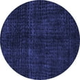 thumbnail image 1 of Ahgly Company Indoor Round Oriental Blue Modern Area Rugs, 3' Round, 1 of 4