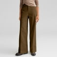 thumbnail image 4 of Juslio Womens Pants with Pockets Loose Corduroy Casual Comfortable Elastic Waist Wide-Leg Pants, 4 of 9