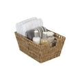thumbnail image 6 of Simplify 3 Pack Multi-Sized Set Rattan Storage Tote Baskets, Natural, 6 of 10