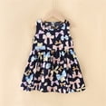 thumbnail image 4 of NAISIBABY Girls Casual Dresses, Crewneck Sleeveless Cute Graphic Summer Flare Dresses Dark Blue Size 2, 4 of 6