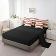 thumbnail image 6 of Feelyou Teens Vintage Abstract Twin Bedding Sets 7-Piece, Fashion Polkadots Stripes Bedding Comforter Set, Bruch Artwork Reversible Sheet Sets, Luxury Bedroom Decor, 6 of 9