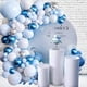 thumbnail image 1 of Arco de globos de cumpleaños azul, kit de guirnalda de globos de macarrón azul, decoraciones de fiesta con globo de látex azul blanco para fiesta de cumpleaños, decoración de boda, 1 of 5