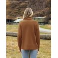 thumbnail image 5 of Zeagoo Women' Turtleneck Sweater Fall Winter Chunky Knitted Pullover High Low Hem Trendy Basic Jumper Top, 5 of 5