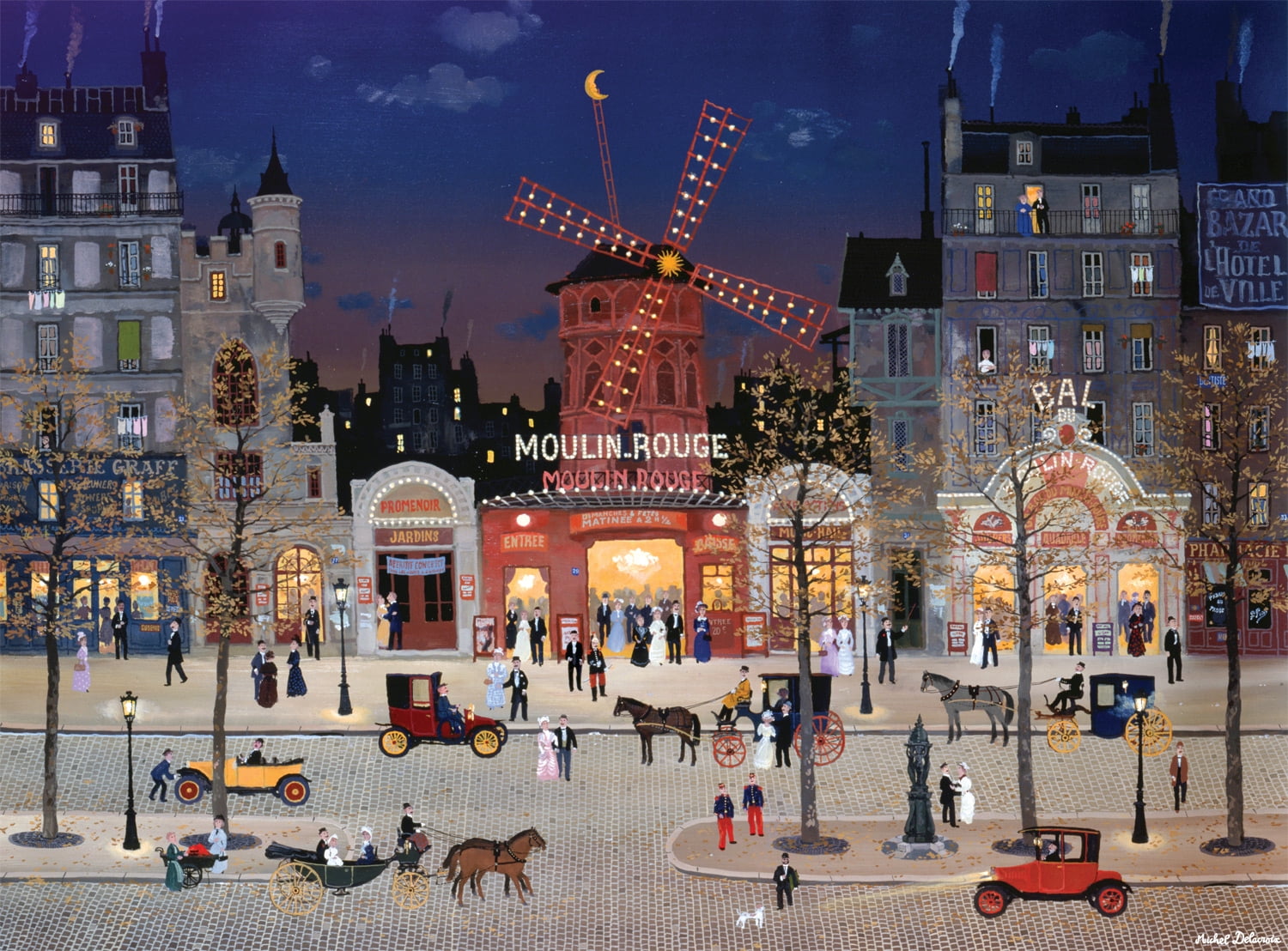 Buffalo Games 1000-Piece Michel Delacroix Le Moulin Rouge Jigsaw