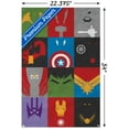 thumbnail image 3 of Marvel Comics - Avengers - Minimalist Grid Wall Poster with Push Pins, 22.375" x 34", 3 of 3