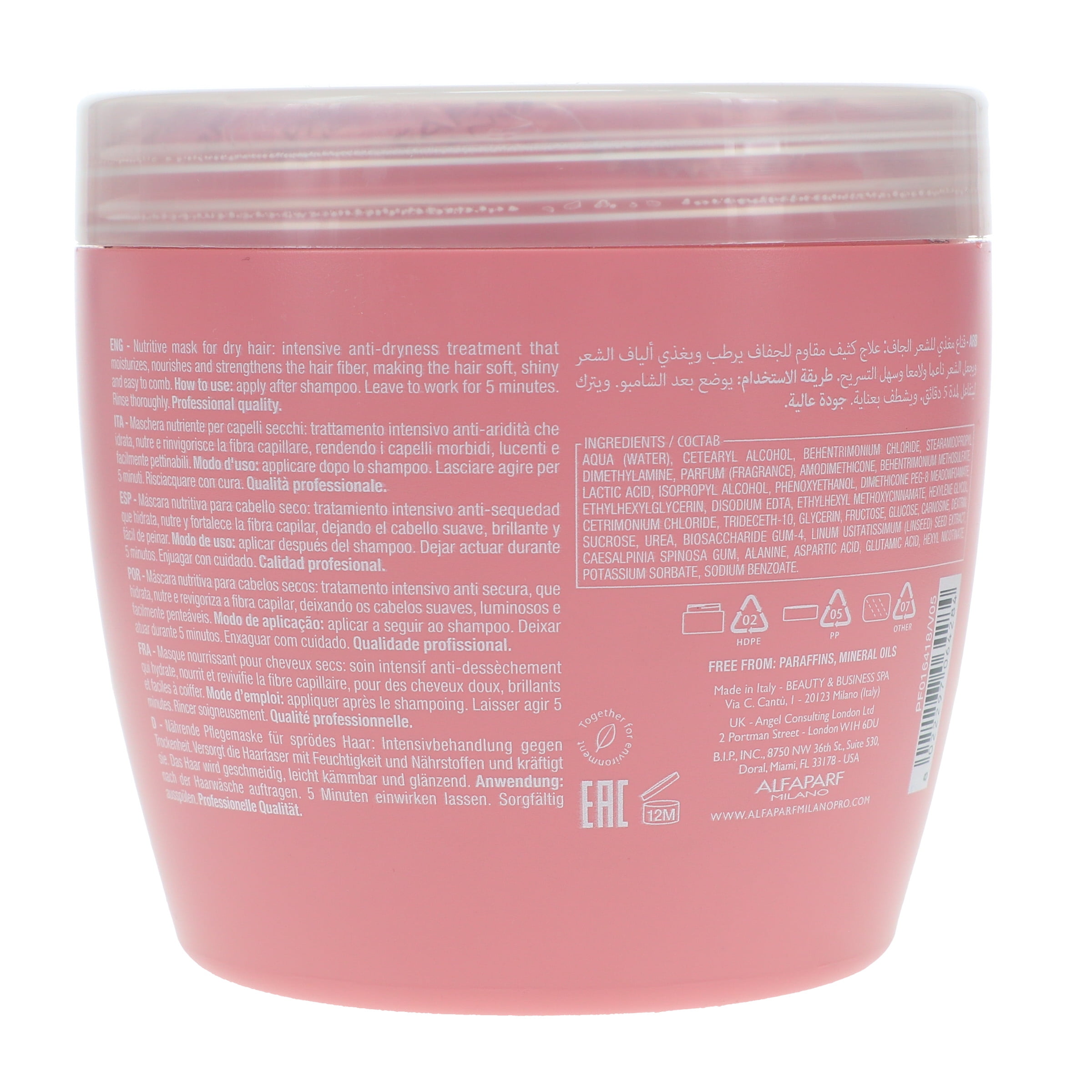 AlfaParf - Semi Di Lino Moisture Nutritive Mask (Dry Hair) - 500ml/16.9oz