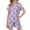 Suit-722Purple, variant on Gamivast 2 Piece Pajama Set for Girls Cat Print Short Sleeve Tee and Elastic Waist Shorts Breathable Soft Fabric Sleepwear for Summer Home Lounge Outfit