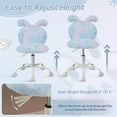 thumbnail image 4 of Guyou Kids Desk Chairs for 8-12, Ergonomic Swivel Study Chair, Kids Computer Chairs with Adjustable Height and 360-degree Swivel for Bedroom, Living Room, Study, Kids Room, Blue, 4 of 7