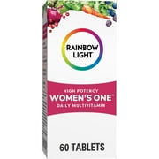 Rainbow Light Womens One High Potency Daily Multivitamin, Promotes Whole Body Health, Supports Immune Health, Vegetarian, Gluten Free, Non-GMO Project Verified,  60 Tablets*